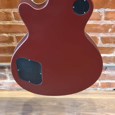 Eastman SB59 Vintage Satin Burgundy Red with padded gig bag image 5
