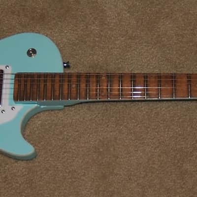 GIBSUN LP jr STYLE GUITAR???? Light Blue VERY COOL AXE image 1