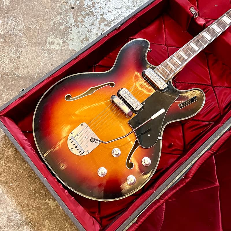 Welson DS-2T Hollowbody electric guitar 1960's - Sunburst vox EKO