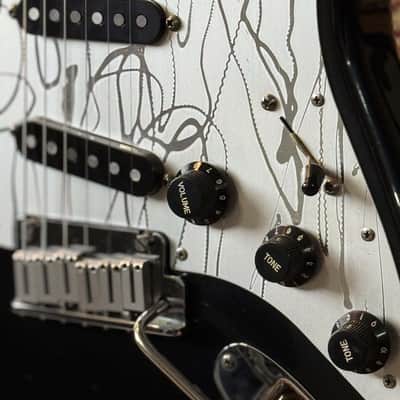 Fender American Standard Stratocaster with Rosewood Fretboard 1995 - Black W/ Custom Shop Pickguard And pickups image 8