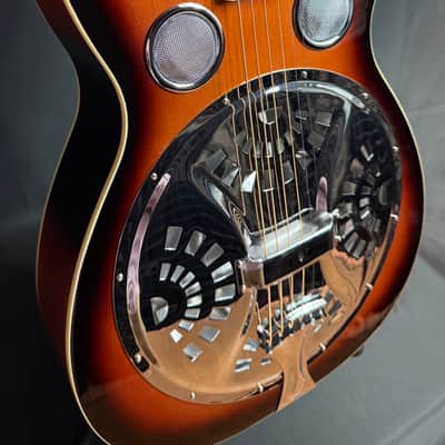 Gold Tone PBR Paul Beard Signature Round Neck Resonator Guitar Tobacco Sunburst w/ Case image 5