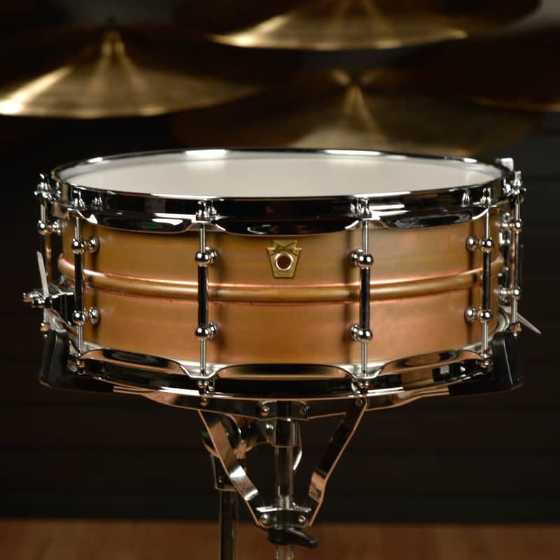 Ludwig LC661T Raw Copper Phonic 5x14" Snare Drum with Tube Lugs image 2
