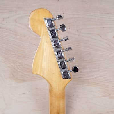 Fender Mustang 1977 Metallic Navy Blue Refinish USA Vintage w/ Hard Case image 8