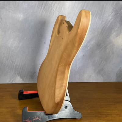 High End Offset Bass Body – Unfinished THICK Curly Maple Top, Solid ONE piece Mahogany Back, Front Routed NOS- limited luthier supply R4 image 24
