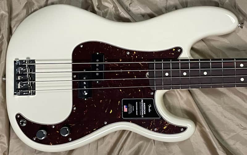 Fender AM Pro II Precision, Olympic White / Rosewood *IN STOCK* image 1