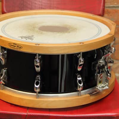 Yamaha MSD14AF Anton Fig Signature 14x6" Maple Snare Drum 2000s - Black image 5