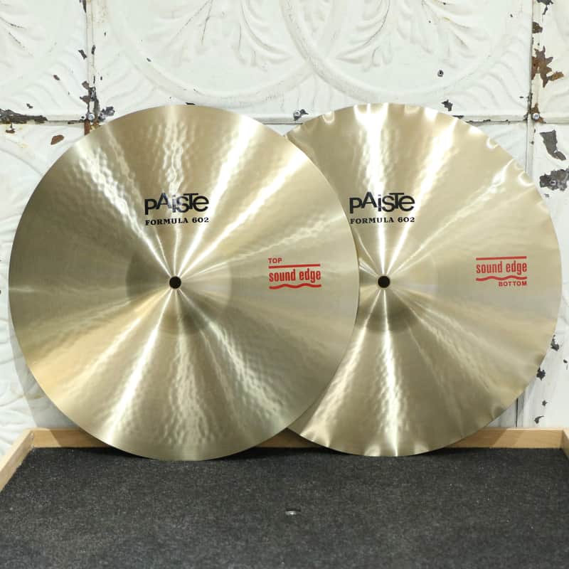 Paiste Formula 602 Sound Edge Hi-Hat Cymbals 15in (1054/1235g) image 1