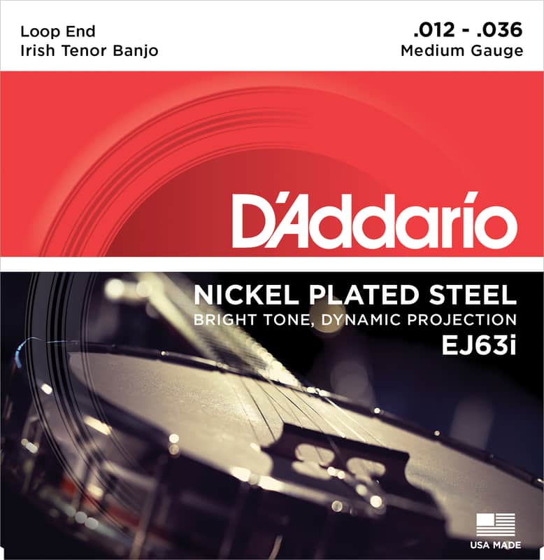 D'Addario EJ63i Irish Tenor Banjo Strings Nickel 9-30 image 1