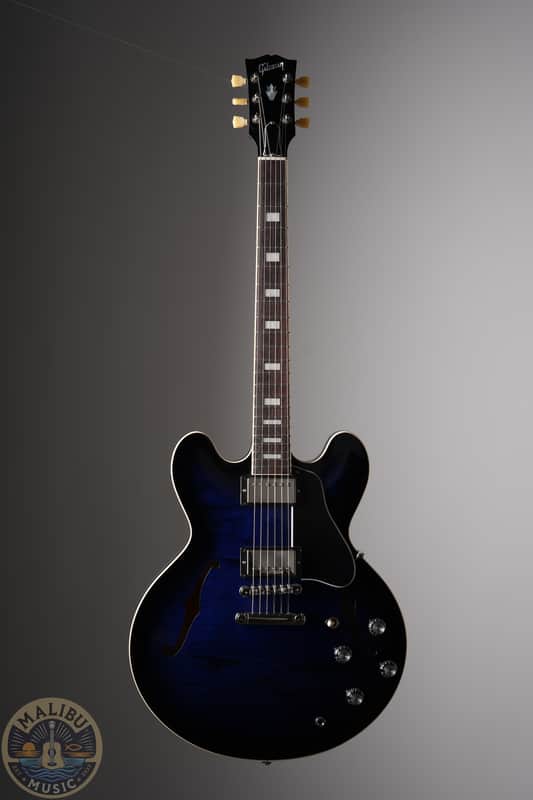 Gibson ES-335 Figured Custom Color Deep Ocean Burst image 1