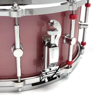 Canopus Type-R Maple Snare Drum 14x6.5 Sakura Metallic Lacquer - 2nd Line image 2