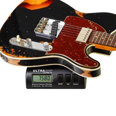 Fender Custom Shop Limited Edition Reverse '60s Tele Custom Heavy Relic Aged Black over 3 Tone Sunburst #R125883 image 11