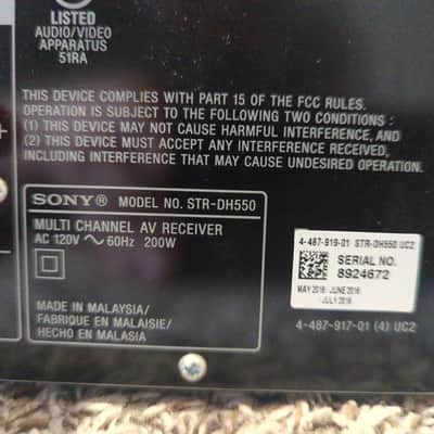 Sony STR-DH550 2014 - Black image 4