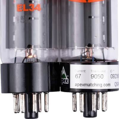 EVH EL34 Tube Kit, Pair (2) Burned in and Matched - Made in Slovakia image 1