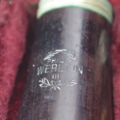 Vintage Philip Werlein III Wood Clarinet image 3