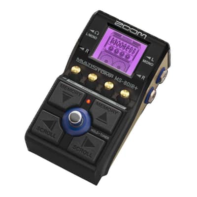 Zoom MS-80IR Plus MultiStomp Amp Modeler Pedal with Multi-Layer IR Technology, 5 Studio Effects, and 12 Essential Effects (Black) image 2