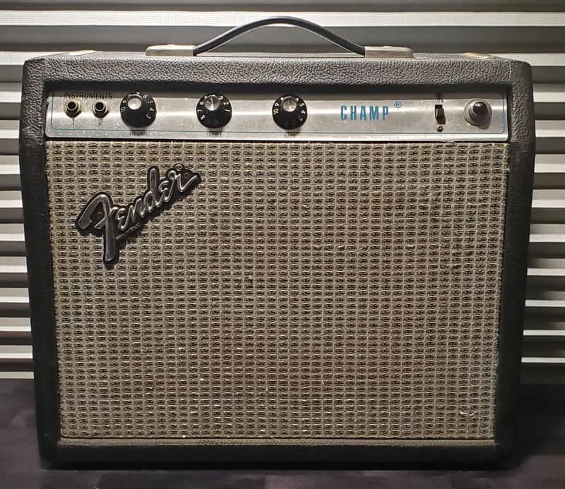 1979 Fender Silverface Champ with 10" Jensen C10R speaker image 1