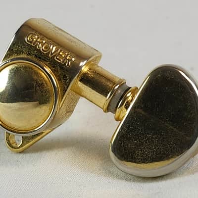 Grover Single Original Locking Rotomatics (106 Series) Bass Side Guitar Tuner, Gold image 1