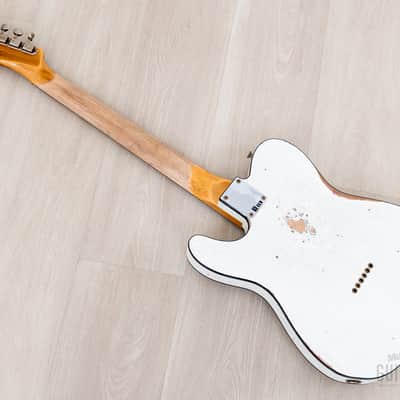 Fender Custom Shop 1963 Telecaster Custom Relic Olympic White w/ Twisted Tele, Seymour Duncan Little '59 image 12