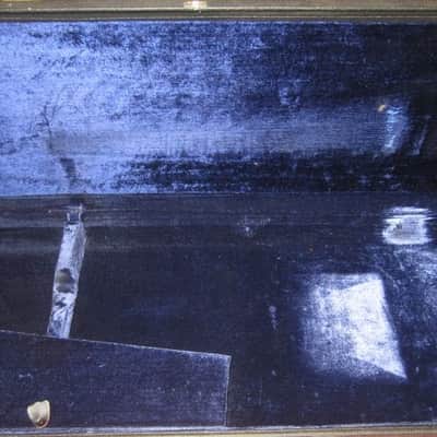 ~1969 / 1970s Rickenbacker 330 / 360 hardshell case black w/ blue interior image 4