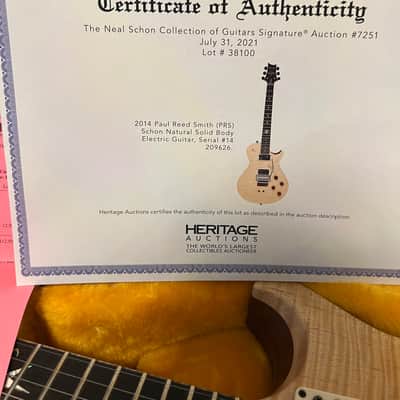 PRS Custom Built stage played Neal Schon Collection Heritage Auction 2014 - Natural image 9