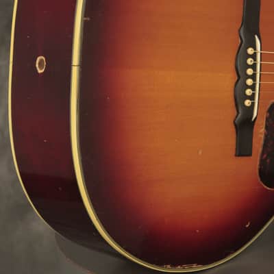 original 1965 Guild F-50 Navarre flattop Sunburst image 13