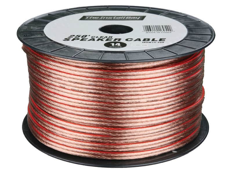 Install Bay IBSW18-1000 CCA Value Line Speaker Wire 18GA Clear - 1000 Foot Coil image 1