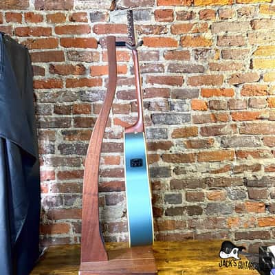 Fender Newporter Player Acoustic Electric Guitar (2020s - Ice Blue Metallic) image 7