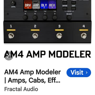 Brand New Fractal Audio AM4 Amp Modeler 2025 - Present - Black image 15