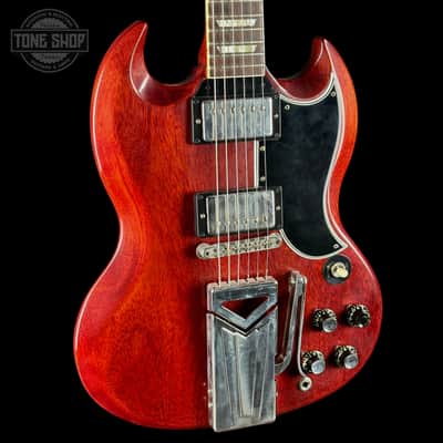 Used 2020 Gibson Custom Shop 60th Anniversary 1961 Les Paul SG Standard Sideways Vibrola Cherry w/case TSU25245 image 4