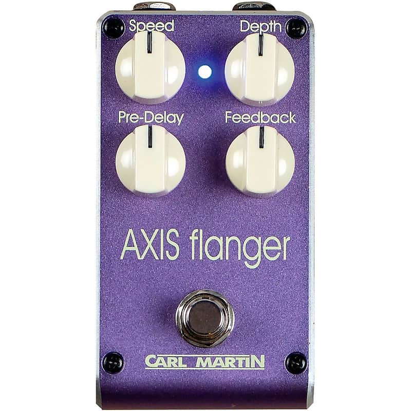 Carl Martin Axis Flanger Effects Pedal Regular Purple image 1