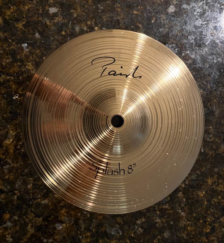 Paiste 8" Signature Splash Cymbal like new with a few stick marks see pics image 1