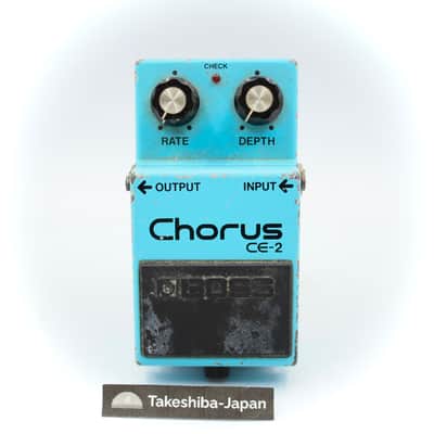 Boss CE-2 Chorus 1981 Made in Japan Black Label ACA Vintage Guitar Effect Pedal 138000 image 1