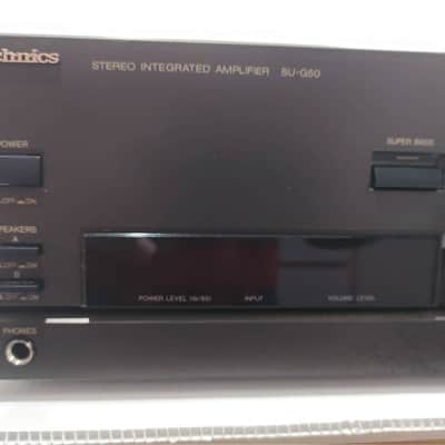 Technics SU-G50 110-Watts Stereo Integrated Amplifier 1990 - Black image 2