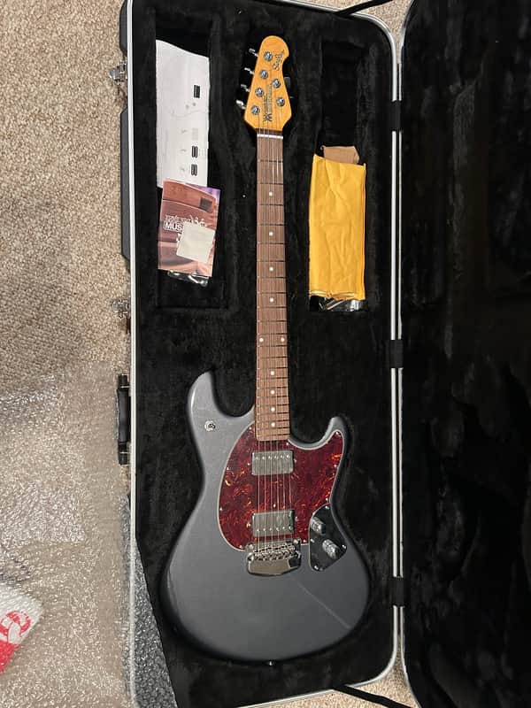 Ernie Ball Music Man StingRay Guitar - Charcoal Frost - Rosewood Fretboard - EBMM So NICE! image 1