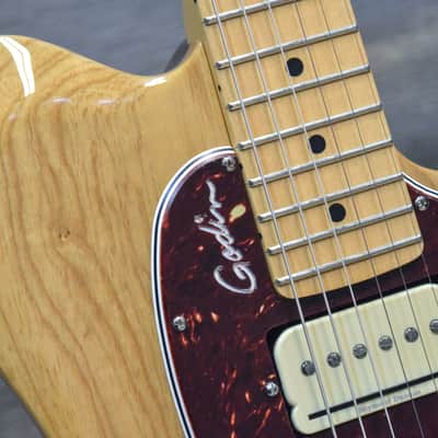 Godin Passion Custom Swamp Ash MN Natural HG Electric Guitar w/Bag #17324140 image 9