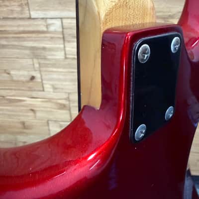 Series 10 by Bently  HSS Super Strat Guitar- 1980's -Candy Apple Red - 7lbs 8oz w/gig bag image 21