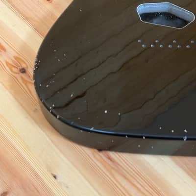 1707g Kohlin Guitars T-Type Roasted Pine replacement body Aged Nitro Relic Vintage Black Made in Sweden image 2