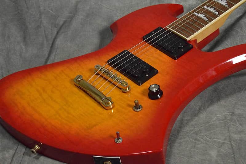 Fernandes/Burny MG-85X Hide X Japan Signature Model Cherry Sunburst image 1