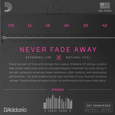 D'Addario Guitar Strings Electric Extended LIfe 09-42 Extra Light Nickel Wound image 2