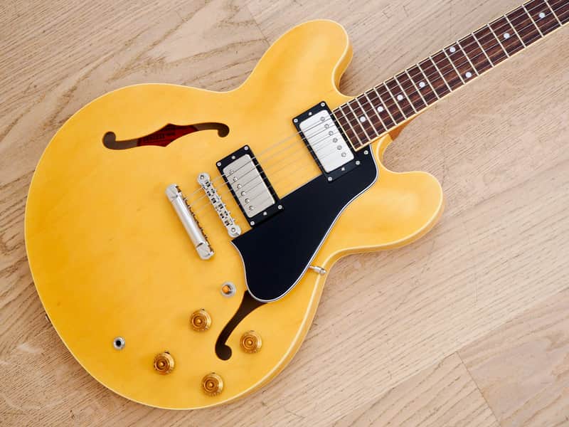 Tokai ES-166 Vintage Reissue Semi-Hollowbody Guitar Blonde Lacquer