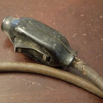 Belden Belden Bell & Howell RARE y-splitter remote switch 3-pin power cord cable projector amplifier 1950s - Brown molded rubber image 10