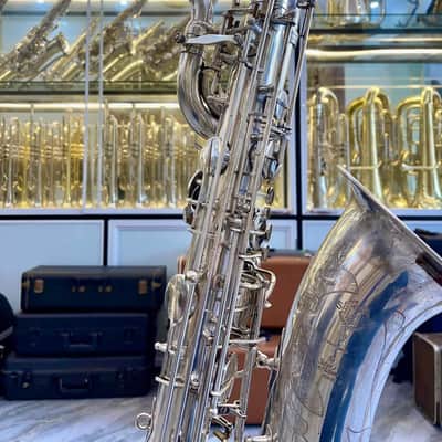 Selmer Series II baritone saxophone Silver gorgeous 1995 - SN 529xxx image 4