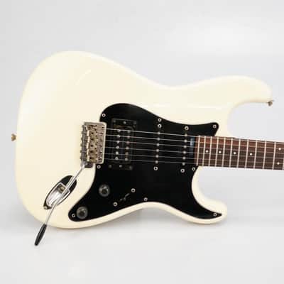 Fender Squier Fujigen Gakki Custom SQ Stratocaster HHS Olympic White #54075 image 2