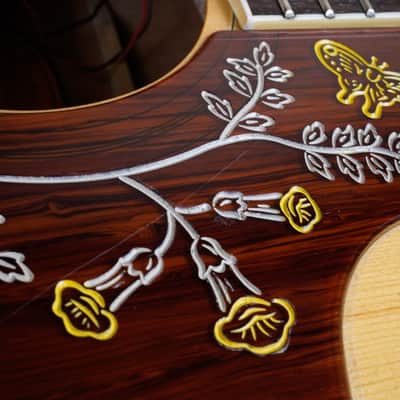 Orville by Gibson Hummingbird MIJ 1991 Natural Lacquer Finish Japan OBG w/ Hard Case image 8