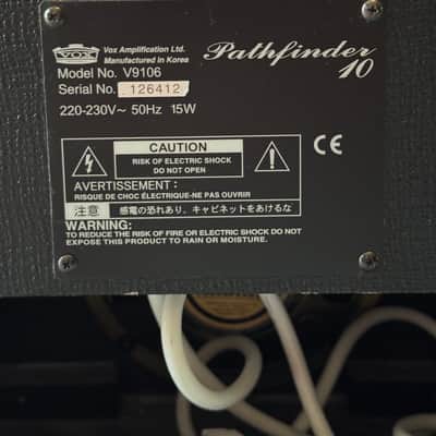 Vox Pathfinder 10 10-Watt 1x6.5" Guitar Practice Amp 2002 - Present - Black image 5