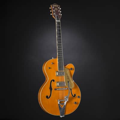 Gretsch G6120T-59 Vintage Select Chet Atkins Vintage Orange Stain Lacquer - Semi Acoustic Custom Guitar image 6
