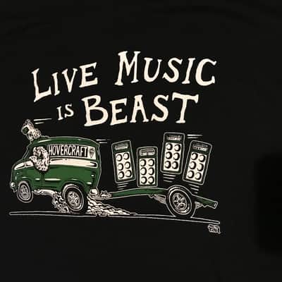 Hovercraft Amps Sasquatch Van 6x12 monster 2018 design black Tshirt 2018 Black image 1