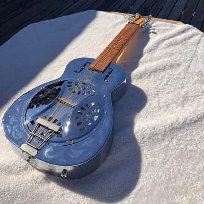Dobro 10 string resonophonic guitar mid 70's - chrome image 13