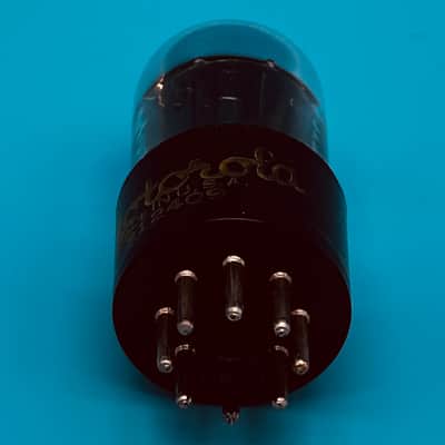 1950s Sylvania 6SN7GTB Vintage Chrome Top Black Plate Motorola Preamp TubeT300 image 5