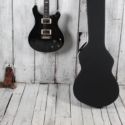 PRS SE Hollowbody Standard Piezo Electric Guitar Dog Hair Smokeburst with Case image 2